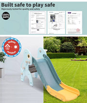 Bopeep Kids Slide 135cm Long Basketball Hoop Ring Activity Center Toddlers Play