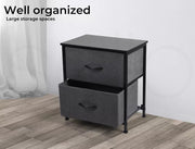 Levede Storage Cabinet Chest of 2 Drawers Tower Bed Sofa Side End Table Dresser