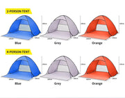 Mountview Pop Up Beach Tent Camping Portable Hiking Tents 2/4 Person Shelter