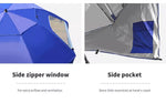 Mountview Beach Umbrella Outdoor Umbrellas Sun Shade Garden Shelter 2.33M Blue.