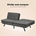 Levede Sofa Bed Futon Recliner Lounge Couch Convertible Fabric 3-Seater 180cm