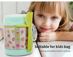 Braised beaker Kid Stainless Vacuum Insulated Food Jar Container Green 300ml