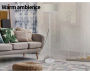 Emitto Modern LED Floor Lamp Stand Reading Light Home Decor Indoor Linen Fabric