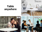 Levede 2x Round Bar Table Pub Tables Kitchen Marble Tulip Metal Base White