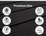 Marlow x10 Floor Tiles Plastic Decking Garden Indoor Outdoor Backyard Home Decor
