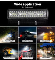 LED Light Bar Work Flood Spot Beam Lamp Offroad Caravan Camping Strip Light 240W