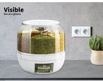 Toque Rice Storage Cereal Dispenser Grain Container Rotating Dry Food Box 10kg