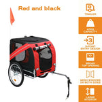 Pawz Pet Bike Trailer Bicycle Dog Stroller Puppy Outdoor Cycling Oxford Fabric