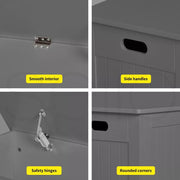 Levede Kids Toy Box Storage Chest Cabinet Container Clothes Organiser Grey