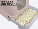 Pawz Cat Litter Box Fully Enclosed Kitty Toilet Trapping Odor Control Basin