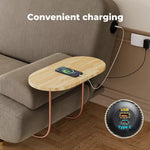 Levede Convertible Sofa Bed Lounge Couch Charging Station 3-Seater Side Table