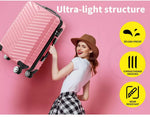 Slimbridge 28 Luggage Suitcase Travel TSA Hard Shell Carry Lightweight Rose Gold