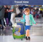 Bopeep Kids Luggage Set 16''13'' 2PCS Travel Suitcase Child Bag Backpack Jungle