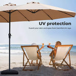 Centra Patio Umbrella Outdoor Base Stand Double-Sided Garden Pool Sun Block 4.5M