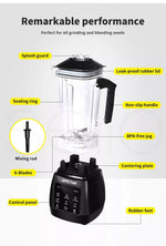 Spector 2L Commercial Blender Mixer Food Processor Juicer Smoothie Ice Crush
