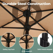 Centra 3M Outdoor Umbrella Solar Lights Sand Beach Stand Tilt Patio Deck Pole UV