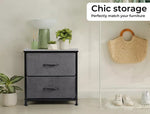 Levede Storage Cabinet Chest of 2 Drawers Tower Bed Sofa Side End Table Dresser