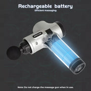 Spector Massage Gun Electric 6 Heads Vibration Massager LCD Deep Muscle Relief