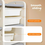 Bopeep Drawer Storage Cabinet Classified Toy Storage Rack Multi-layer 4 Cells