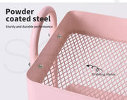 Levede 4 Tiers Kitchen Trolley Cart Steel Storage Rack Shelf Organiser Pink