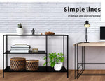 Levede 3-Tier Console Table Office Furniture Desk Hallway Side Entry Hall Shelf
