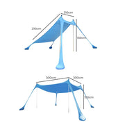 Beach Tent Cabana Camping Canopy Family Sun Shade Shelter Windproof Carry Bag