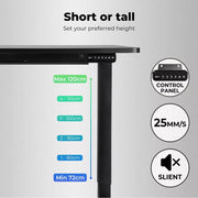 Levede Motorised Standing Desk Adjustable Electric Sit Stand Cable Management