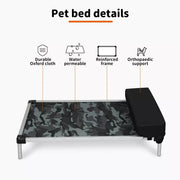 Pawz Pet Trampoline Elevated Raised Dog Bed Aluminium Frame Chew Proof Pillow