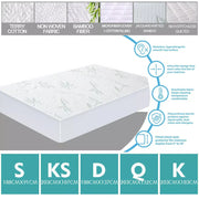 Dreamz Mattress Protector Topper Waterproof Fitted Cover Queen King All Size