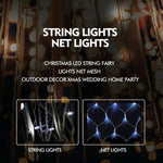 Christmas LED String Fairy Lights Net Mesh Outdor Decor Xmas Wedding Home Party