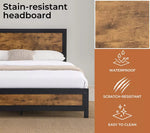 Levede Metal Bed Frame Double Mattress Base Platform Wooden 4 Storage Drawers