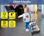 Bopeep Kids Luggage Set 16''13'' 2PCS Travel Suitcase Child Bag Backpack Travel