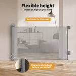 Bopeep Baby Safety Gates Mesh Retractable Pet Stair Doorways Guard 150Cm - White