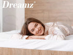 Dreamz Latex Mattress Topper Single Bed Underlay Natural Foam 7 Zone Cover 5cm
