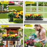 Levede Plant Stand Outdoor Indoor Home Decor Hanging Flower Garden Wall Shelf