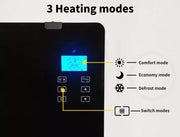 Electric Heater Portable Glass Panel Convection Energy Efficient Wall Floor