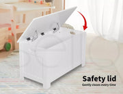 Levede Kids Toy Box Storage Chest Cabinet Container Clothes Organiser White