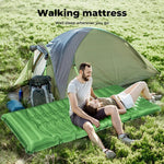 Mountview Self Inflating Mattress Sleeping Pad Camping Air Bed Mat Pillow Double