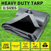 Manan Heavy Duty Tarps 200GSM Tarpaulin Waterproof Poly Camping Tent Sun Cover