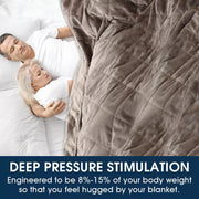 Dreamz 9KG Adults Size Anti Anxiety Weighted Blanket Gravity Blankets Mink