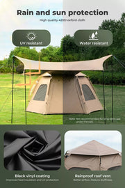Mountview Instant Pop up Tent Automatic Camping Tarp Canopy 5-8 Person Family