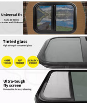 Manan Caravan Sliding Window Motorhome Float Horse RV UTE Camper 600mmx500mm
