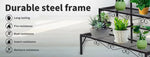Levede Plant Stands Outdoor Indoor Metal Flower Pot 3 Garden Corner Shelf.