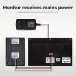 Video Door Bell WiFi Phone Intercom System with Monitor Doorbell Camera Wireless