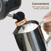 Spector Coffee Machine 20 Bar Espresso Cappuccino Maker Frother LCD Pre-soaking