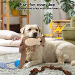 PaWz Dog Squeaky Chew Toy Puppy Pet Rope Plush Toy Teething 5 styles