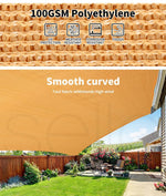 Mountview Shade Cloth Shadecloth Sun Sail Garden Canopy 70% Cover Awning 3.66x20