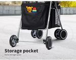 Pawz Pet Stroller Dog Cat Large Carrier Travel Pushchair Foldable Pram 4 Wheels