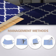 Modern Style Pyramid Theme Non Slip Floor Area Rug Carpet 230x160cm