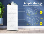 Levede 4 Drawer Office Drawers Cabinet Storage Cabinets Steel Rack Home Shelves